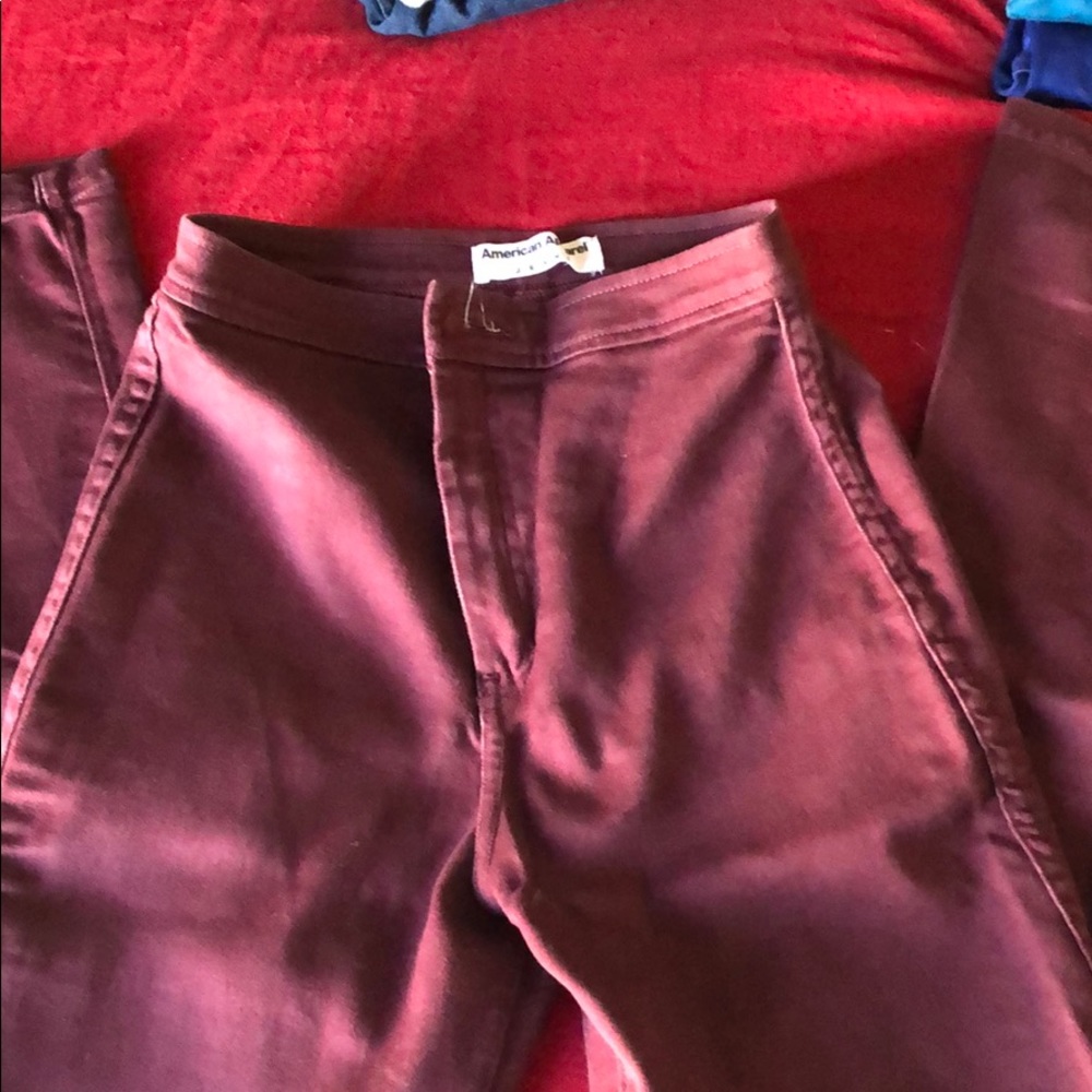 American apparel high rise jeans